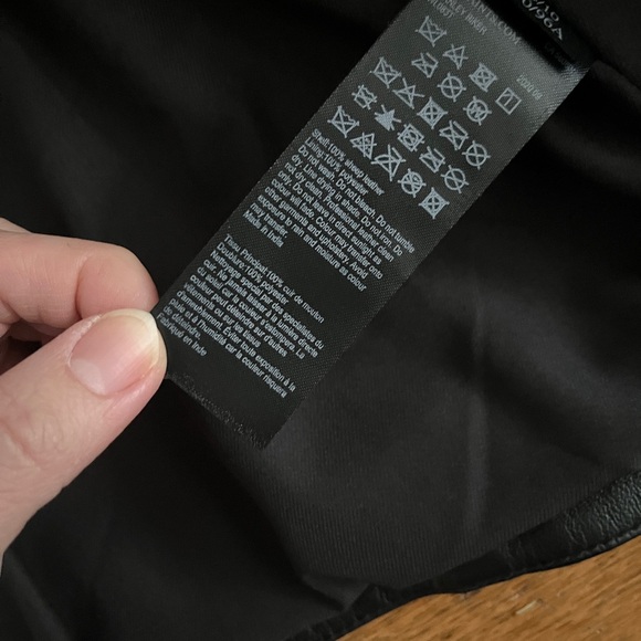 AllSaints Darnley Black Leather Biker Jacket US 10 - Picture 12 of 14